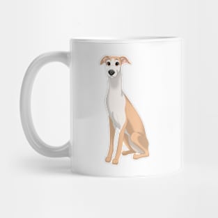 Fawn & White Whippet Dog Mug